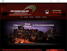 Tablet Screenshot of calgaryphoneman.com